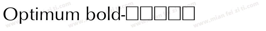 Optimum bold字体转换